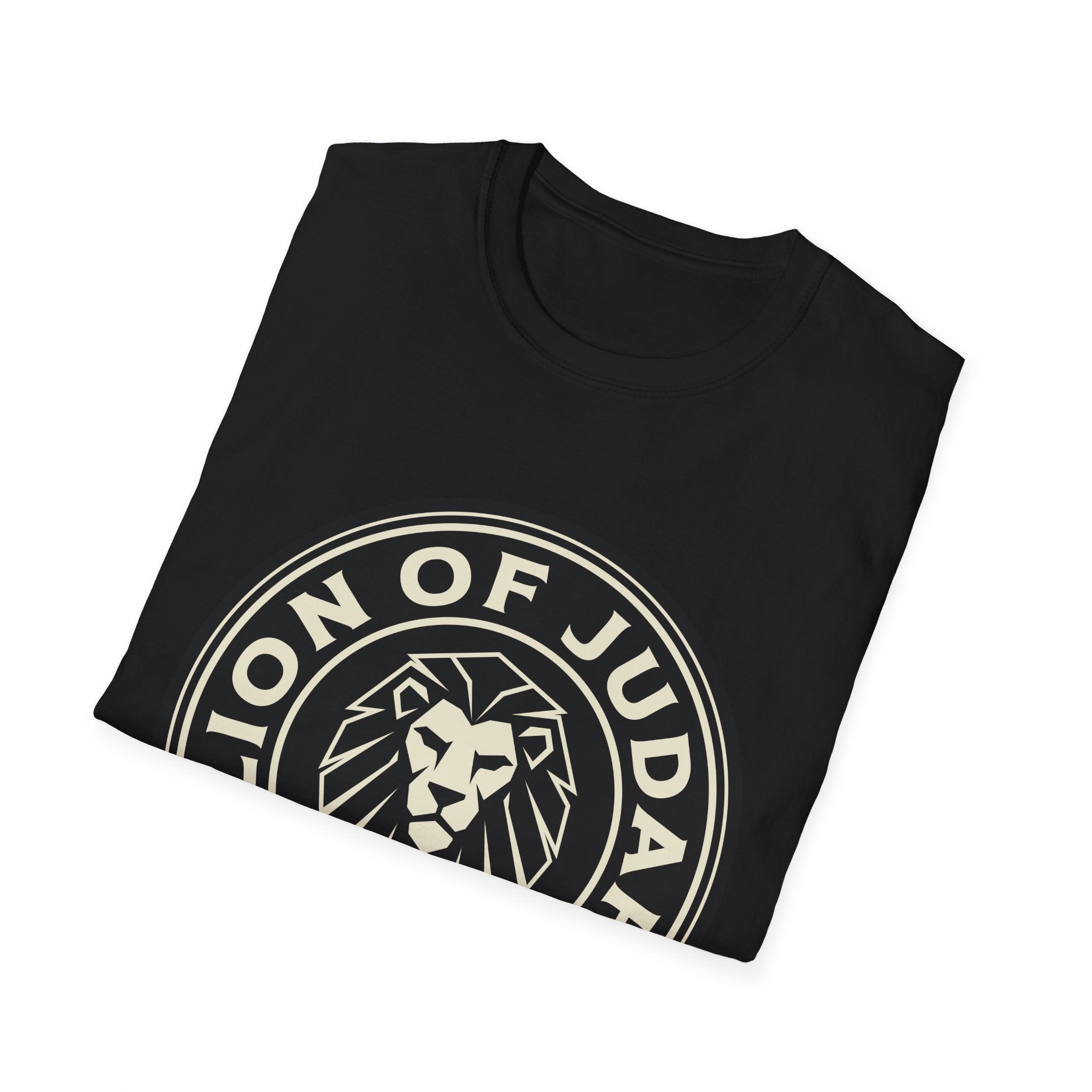 Lion of Judah T-Shirt — Christian Graphic Tee with Revelation 5:5 Badge