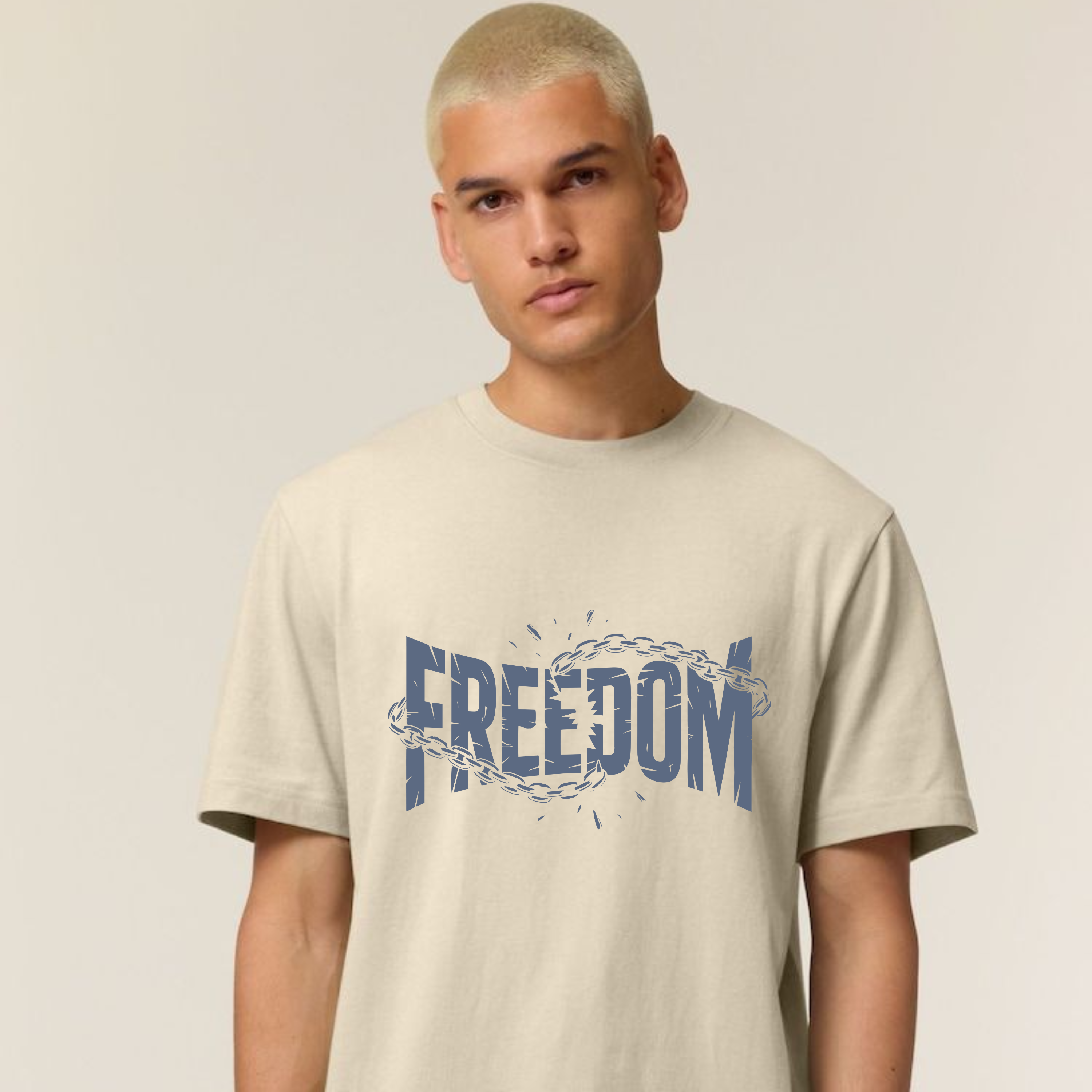 Freedom – Faith + Strength Broken-Chain T-Shirt