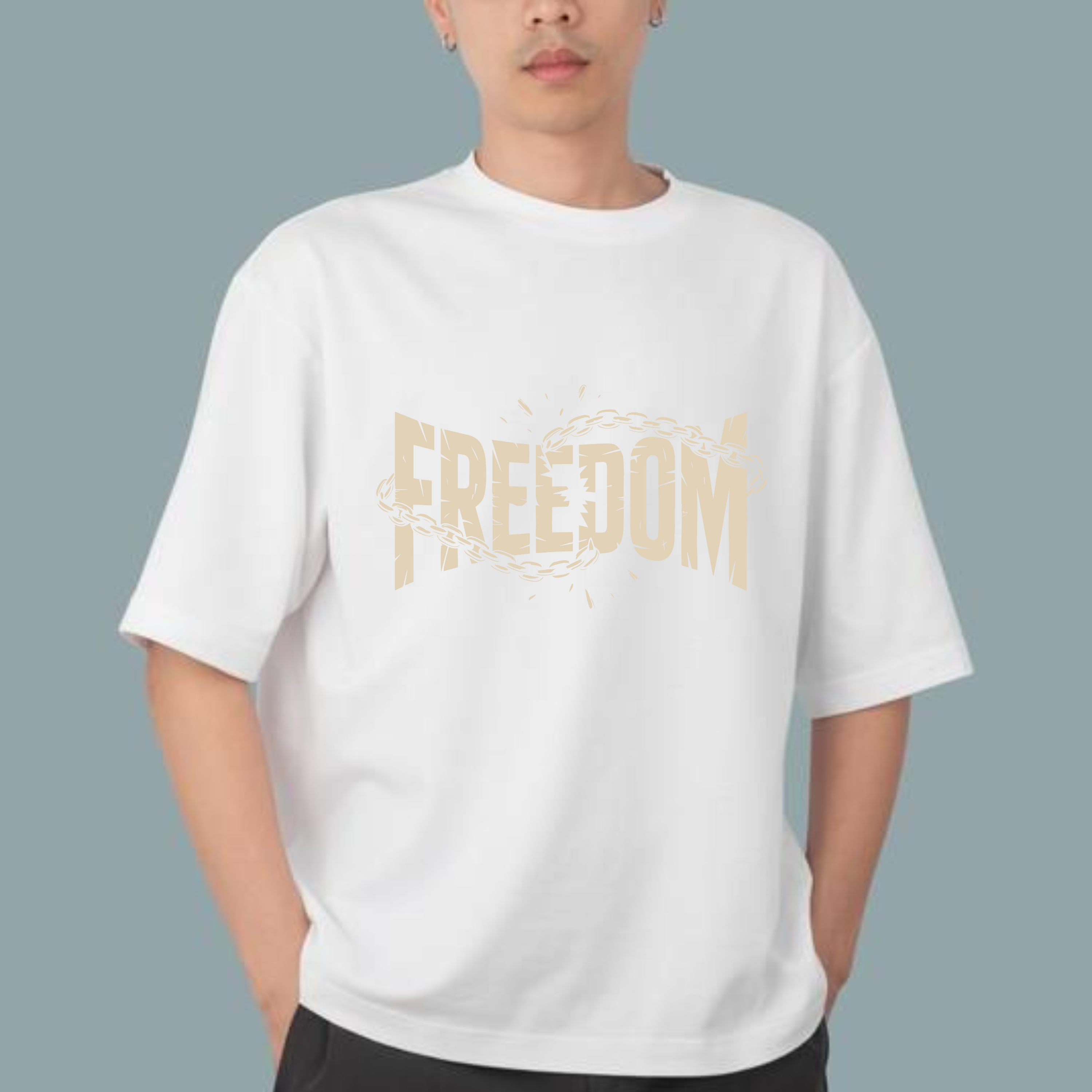 Freedom – Faith + Strength Broken-Chain T-Shirt