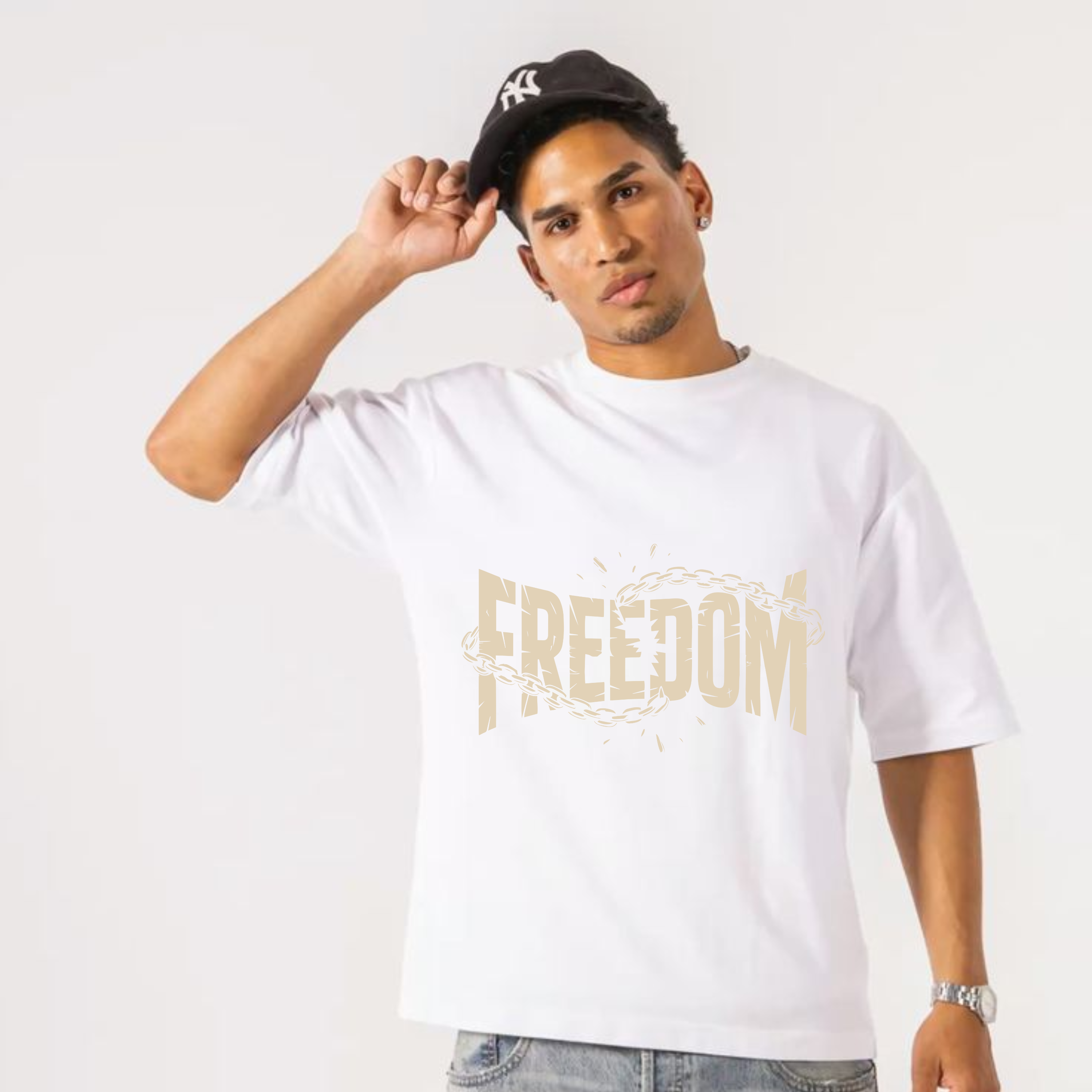 Freedom – Faith + Strength Broken-Chain T-Shirt