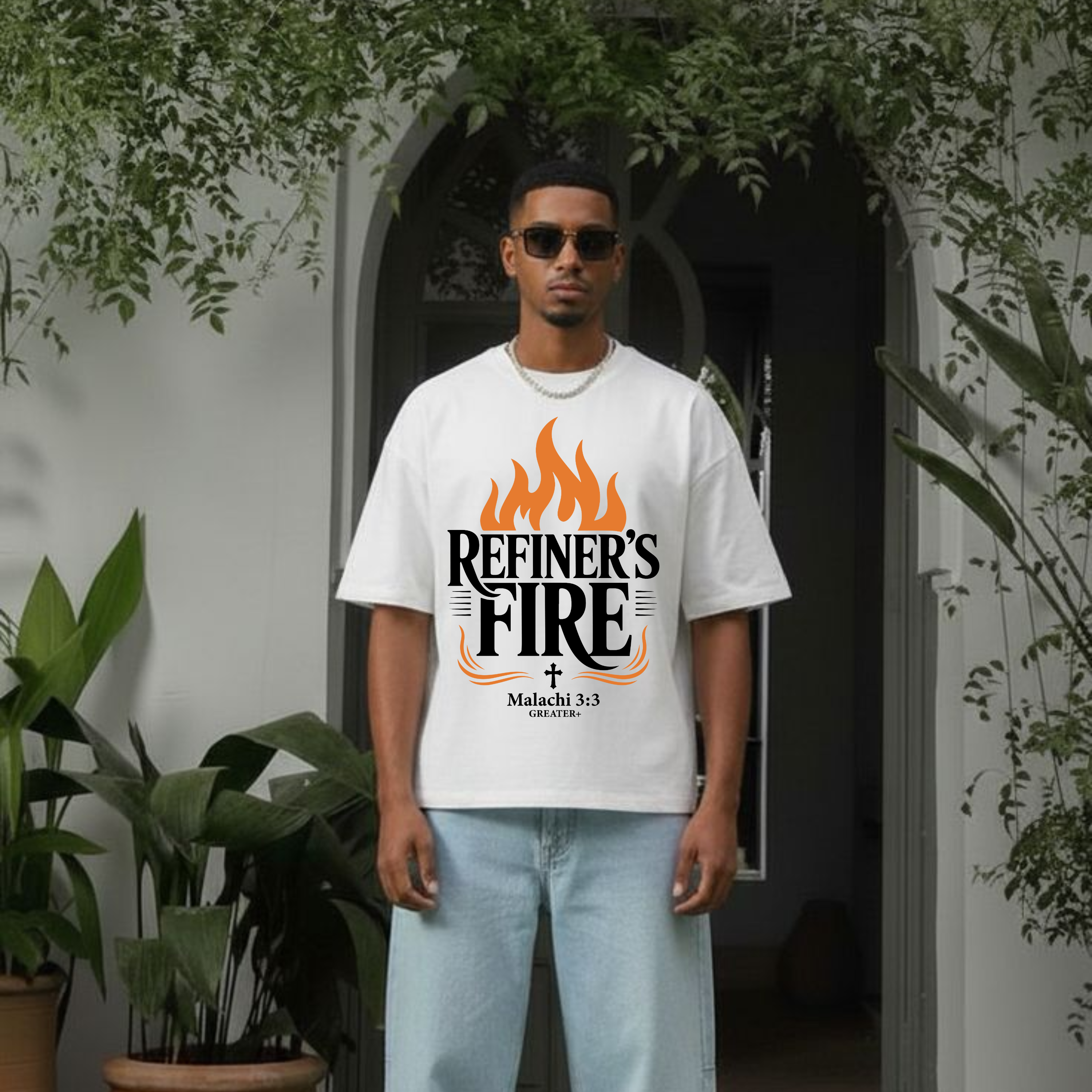 Refiner’s Fire – Strength & Majesty Flame Tee