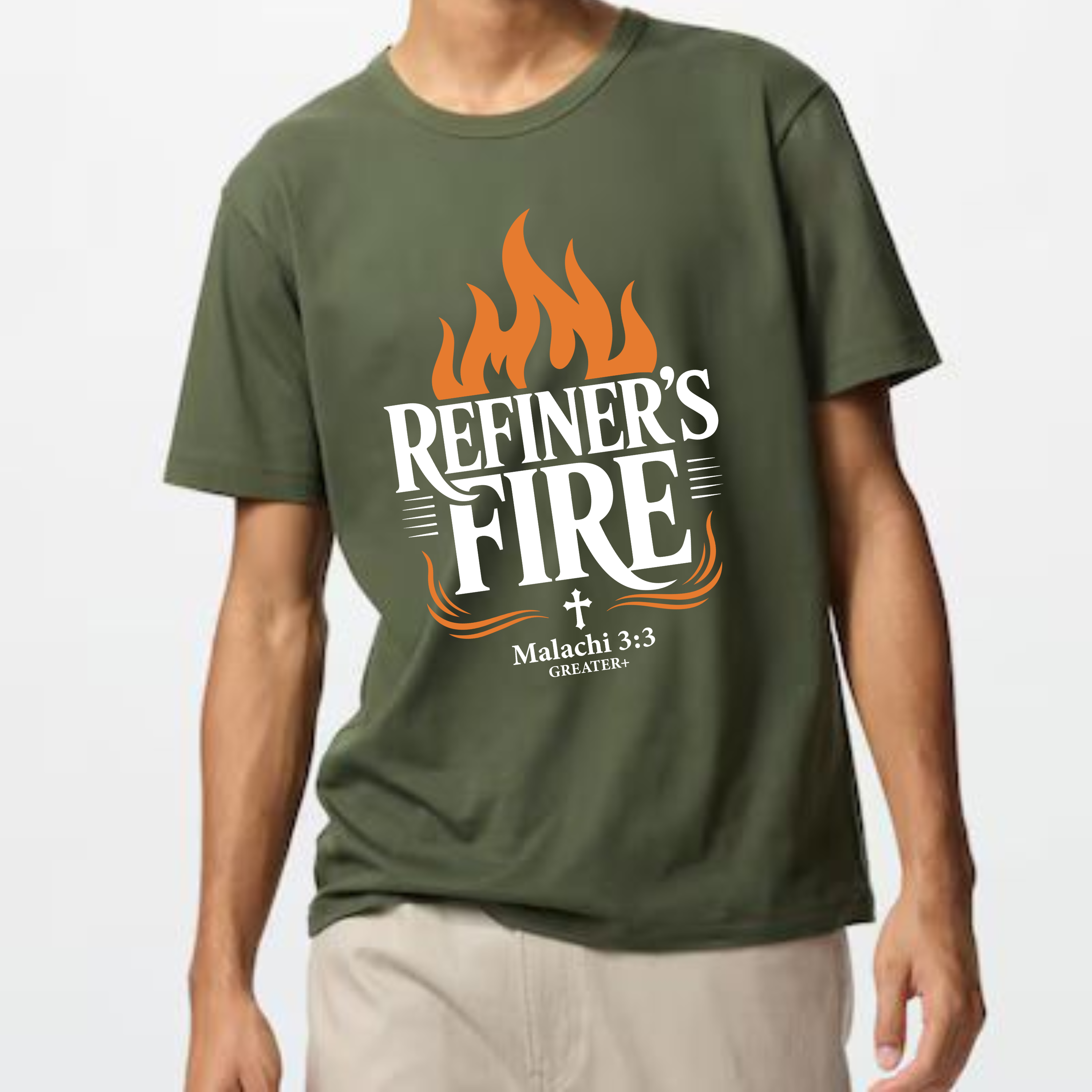 Refiner’s Fire – Strength & Majesty Flame Tee