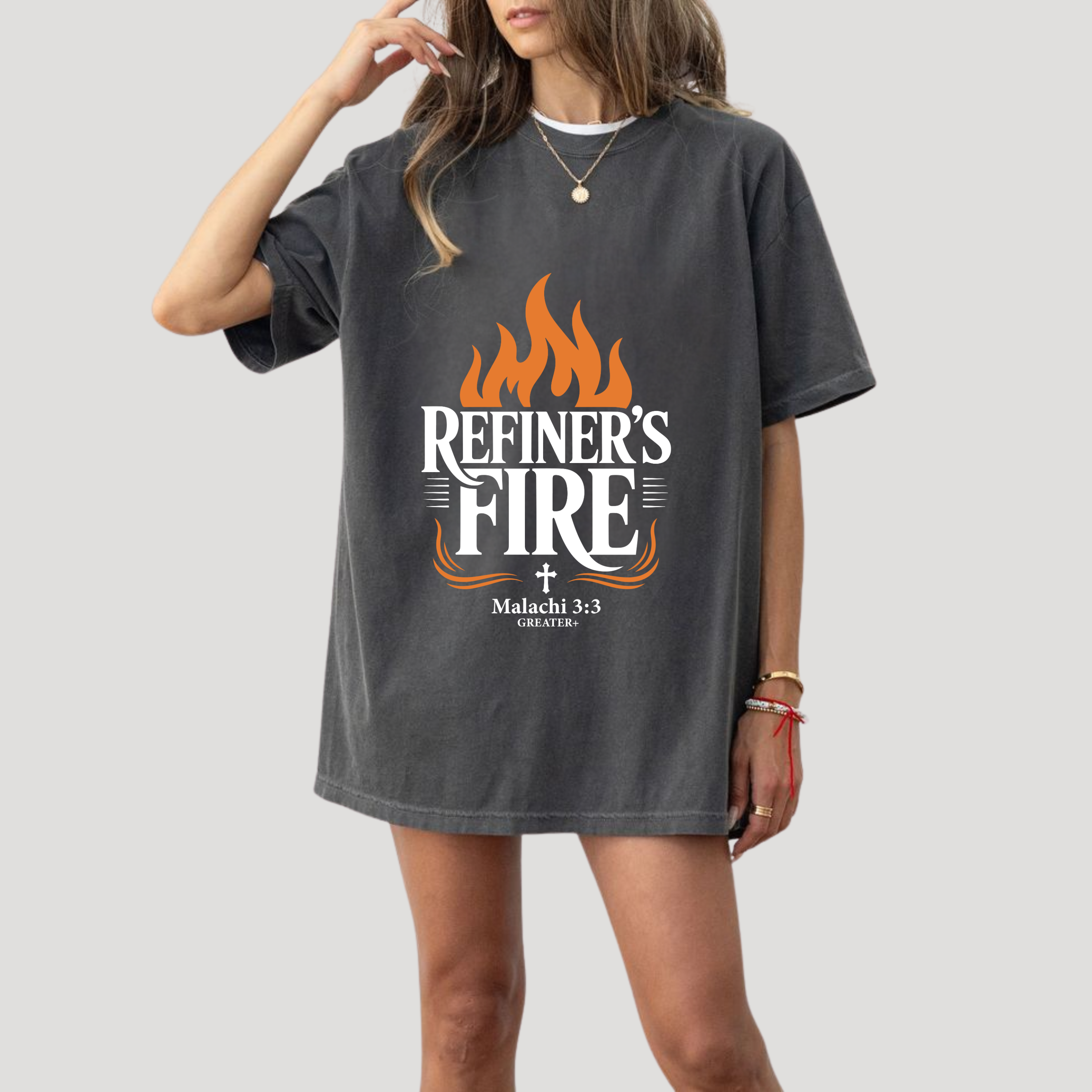 Refiner’s Fire – Strength & Majesty Flame Tee