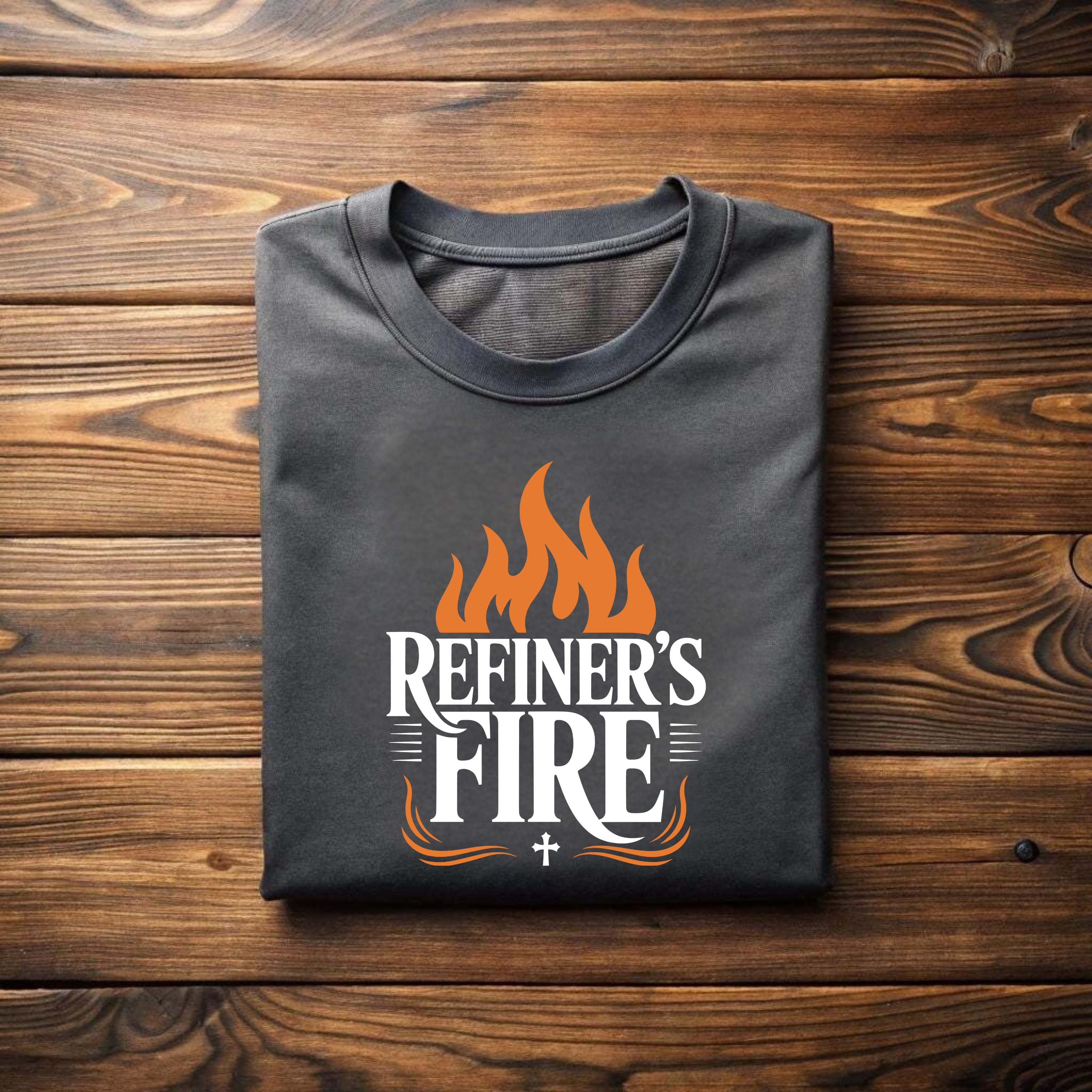 Refiner’s Fire – Strength & Majesty Flame Tee