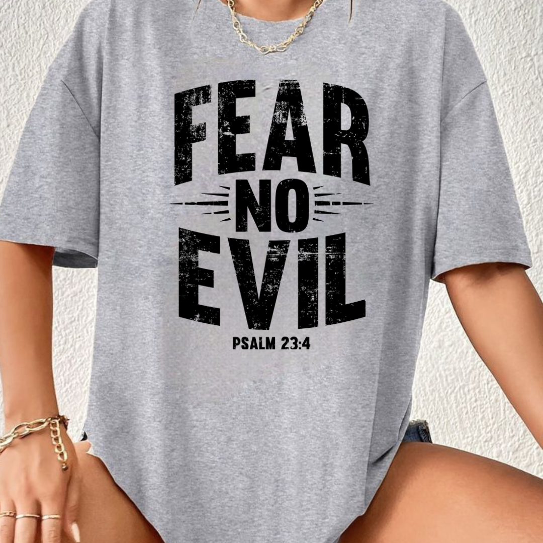 Fear No Evil – Strength & Majesty Text Tee