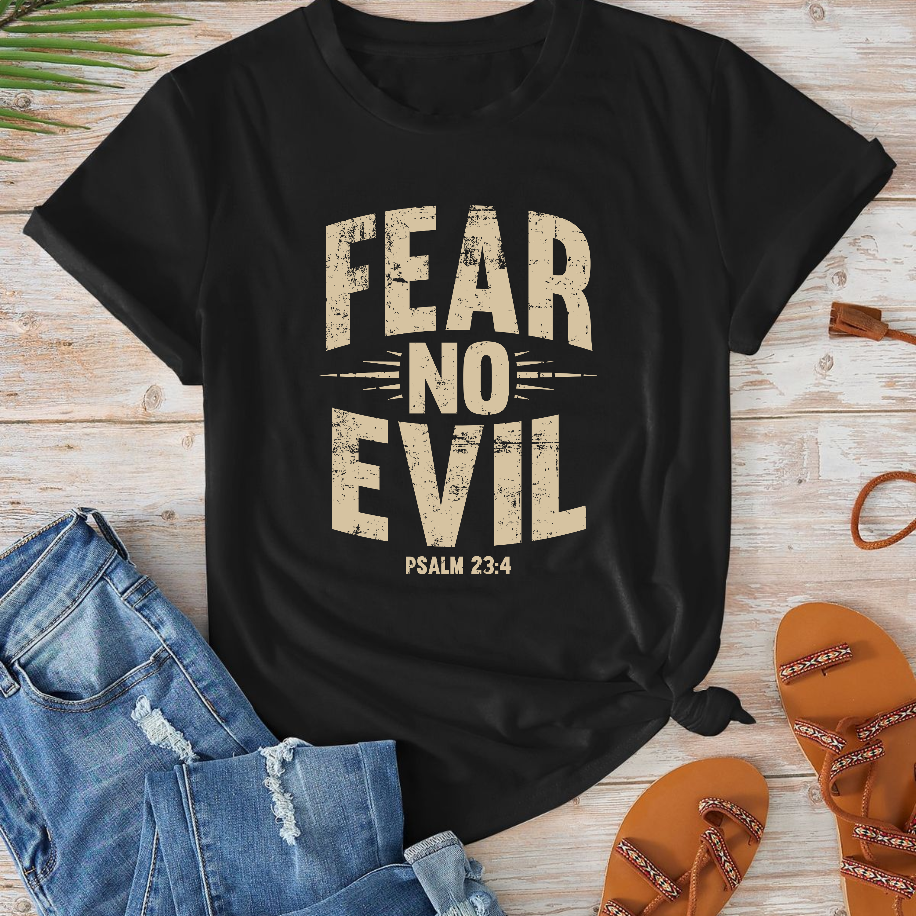 Fear No Evil – Strength & Majesty Text Tee