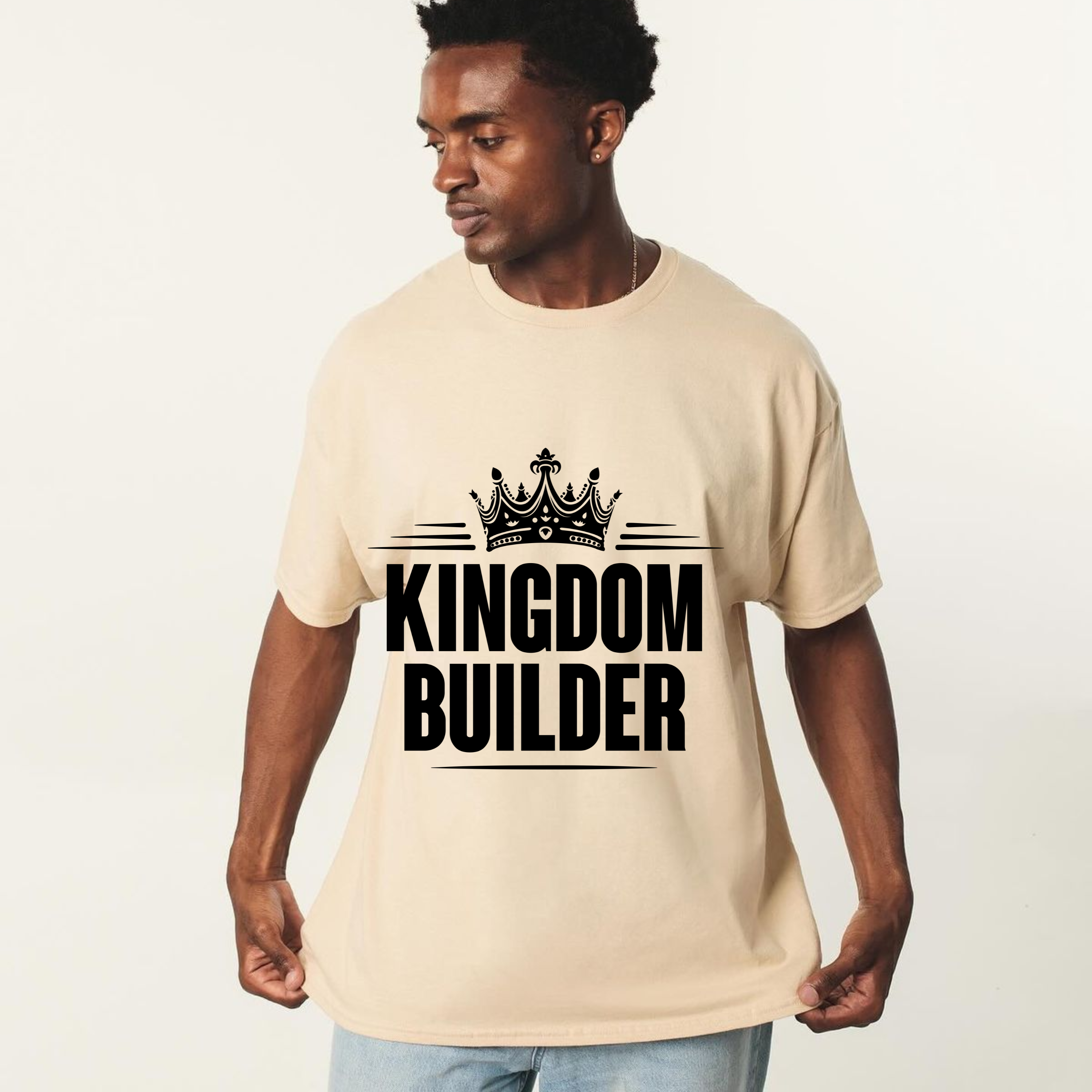Victory Is His – Kingdom & Crown Wordmark Tee