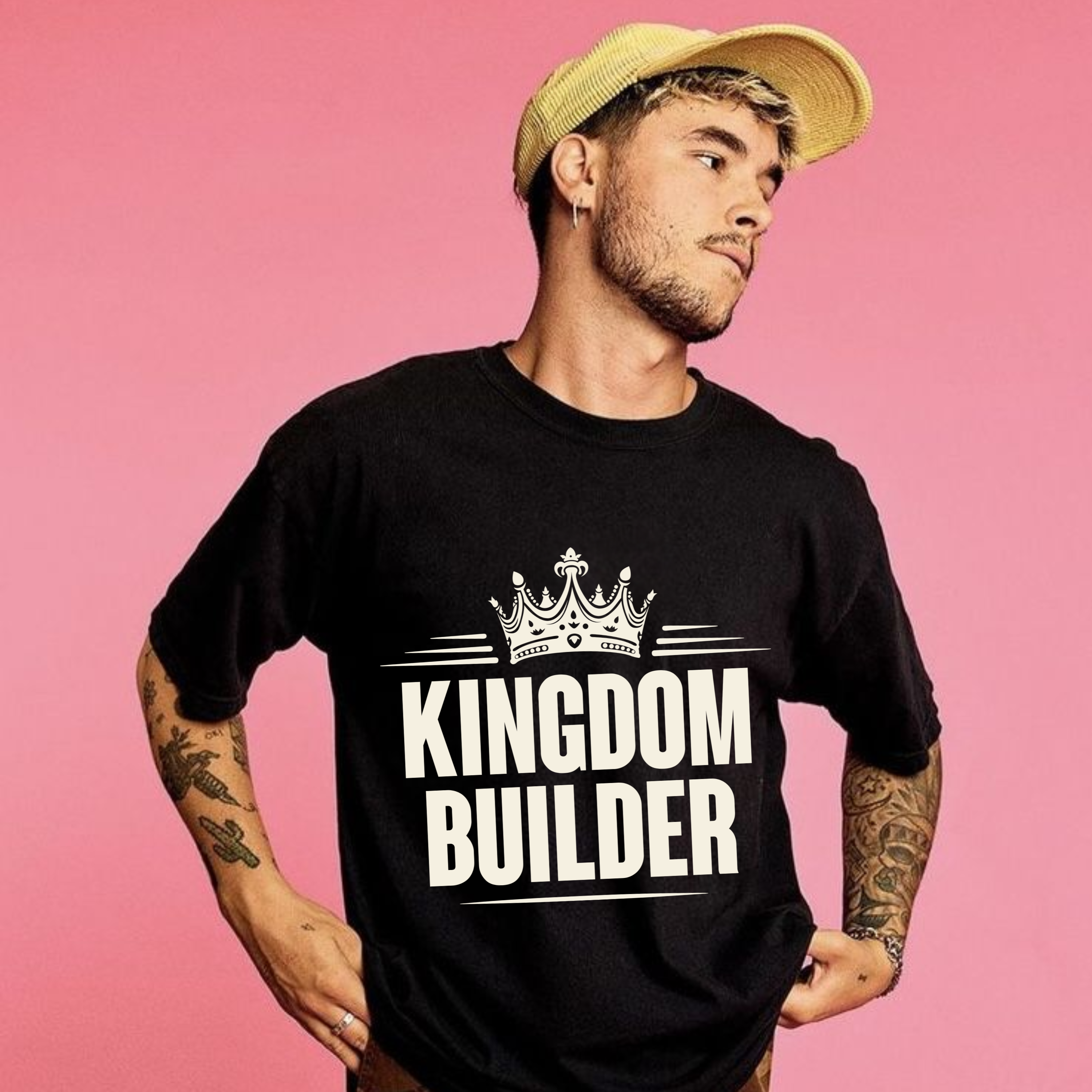 Victory Is His – Kingdom & Crown Wordmark Tee