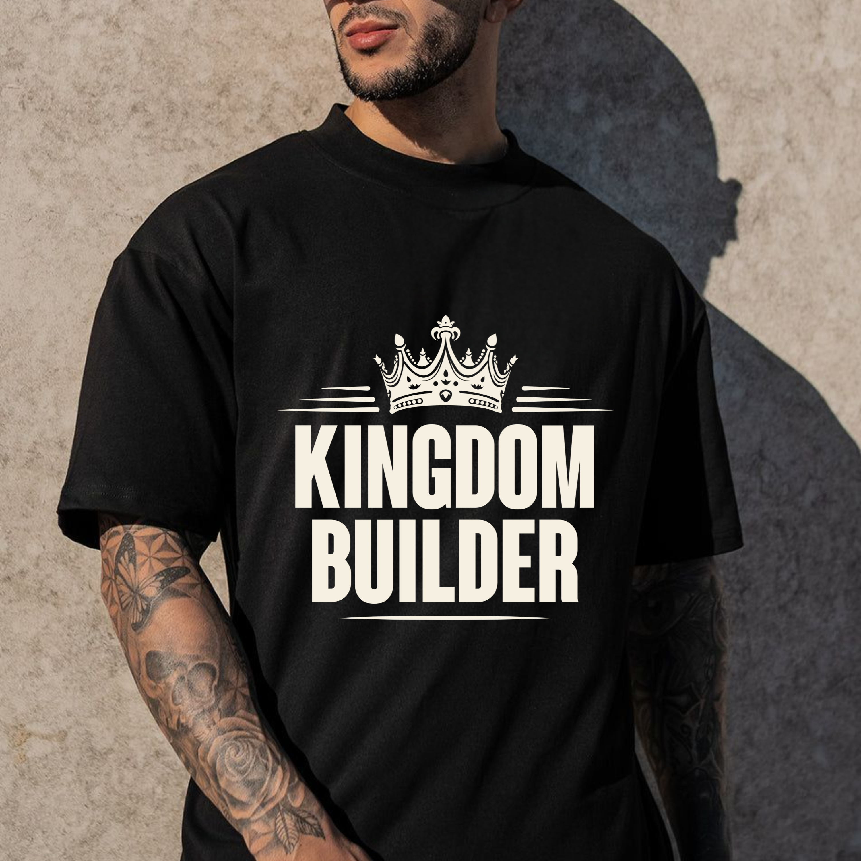 Victory Is His – Kingdom & Crown Wordmark Tee