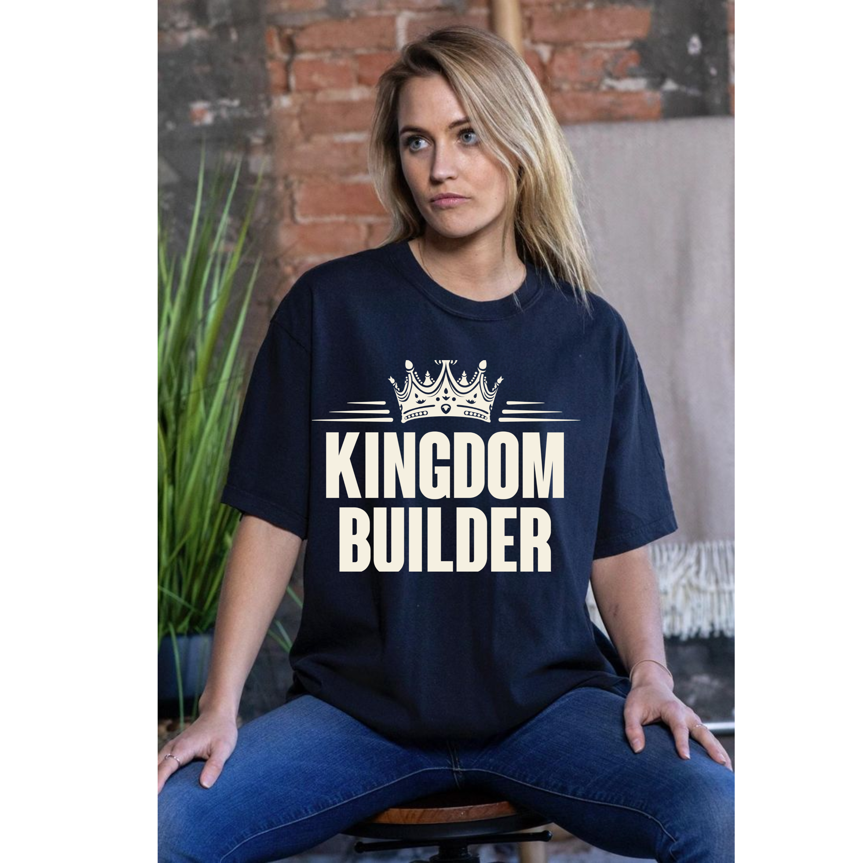 Victory Is His – Kingdom & Crown Wordmark Tee