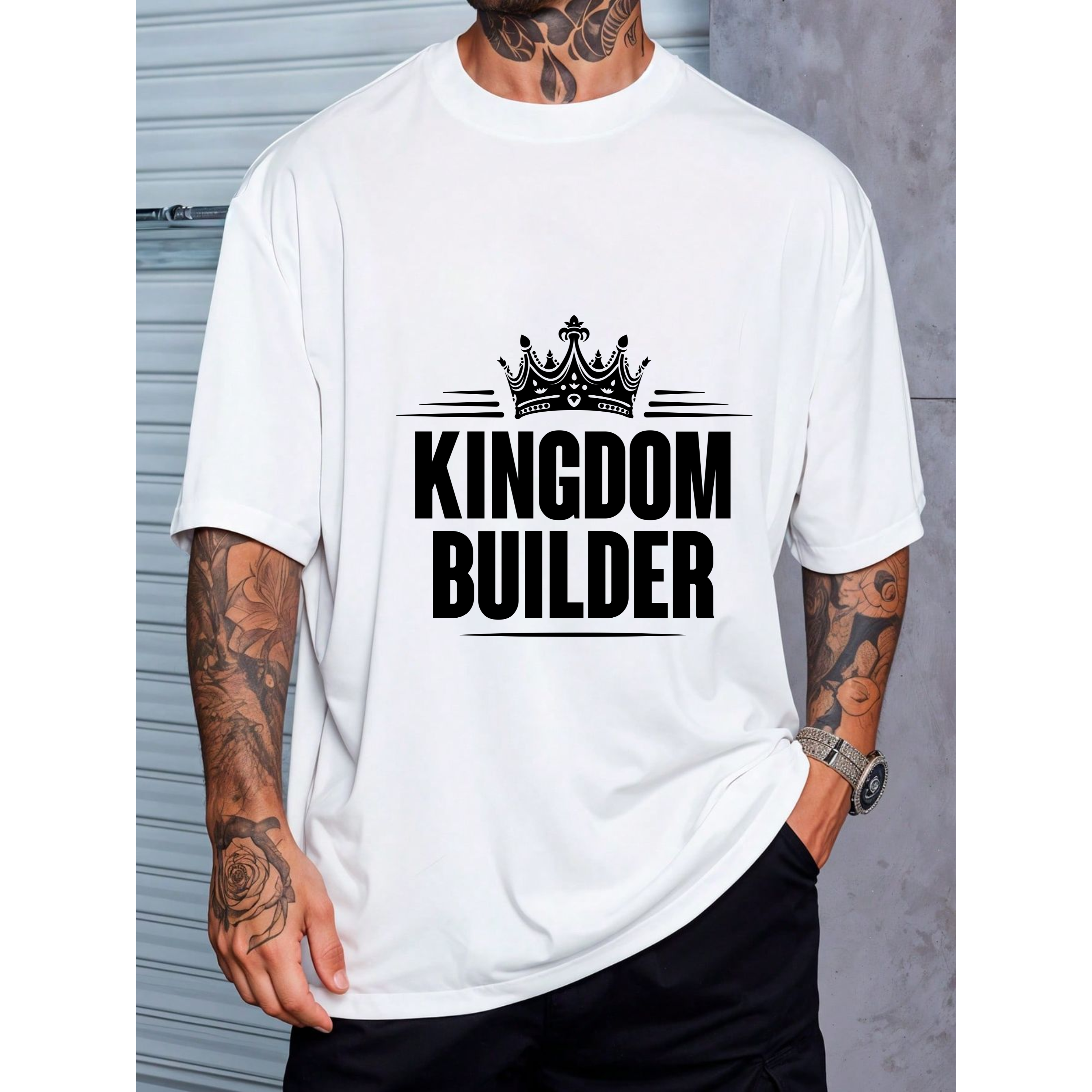 Victory Is His – Kingdom & Crown Wordmark Tee