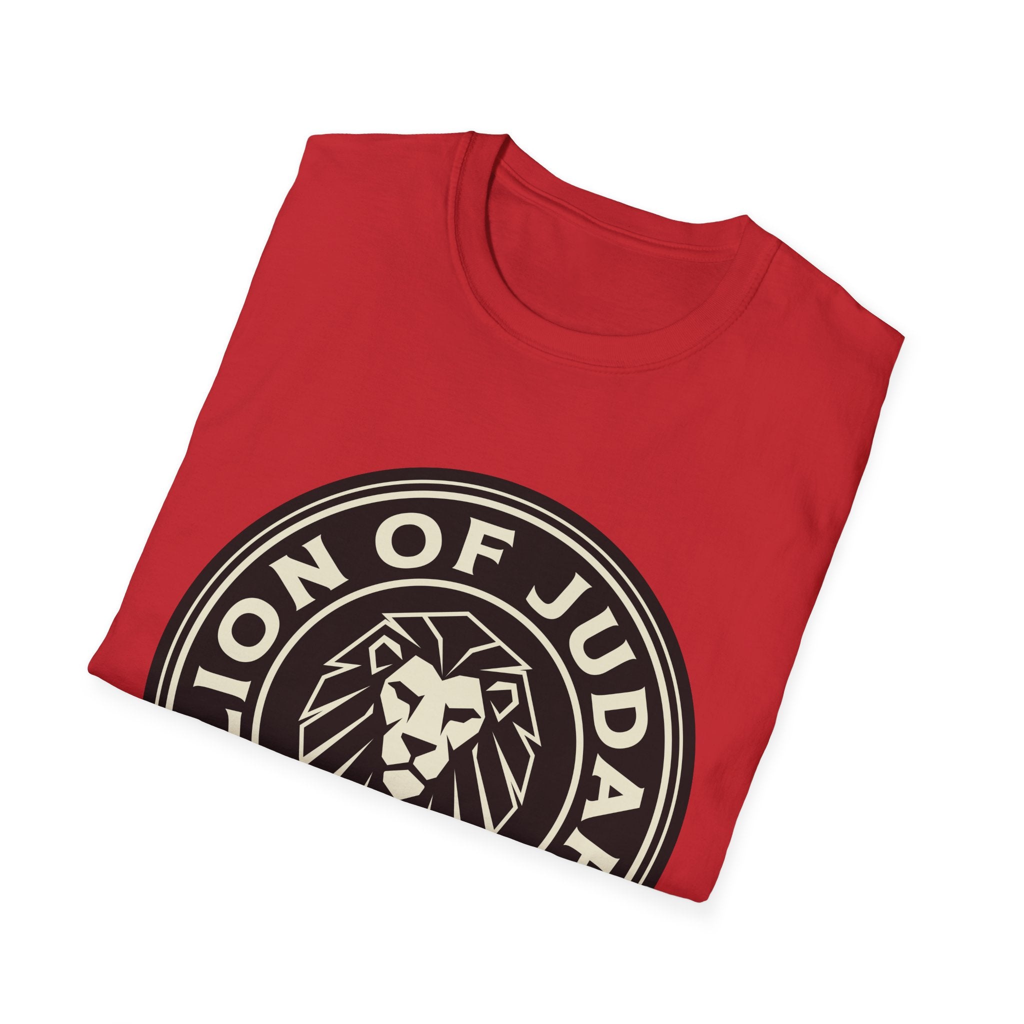 Lion of Judah T-Shirt — Christian Graphic Tee with Revelation 5:5 Badge