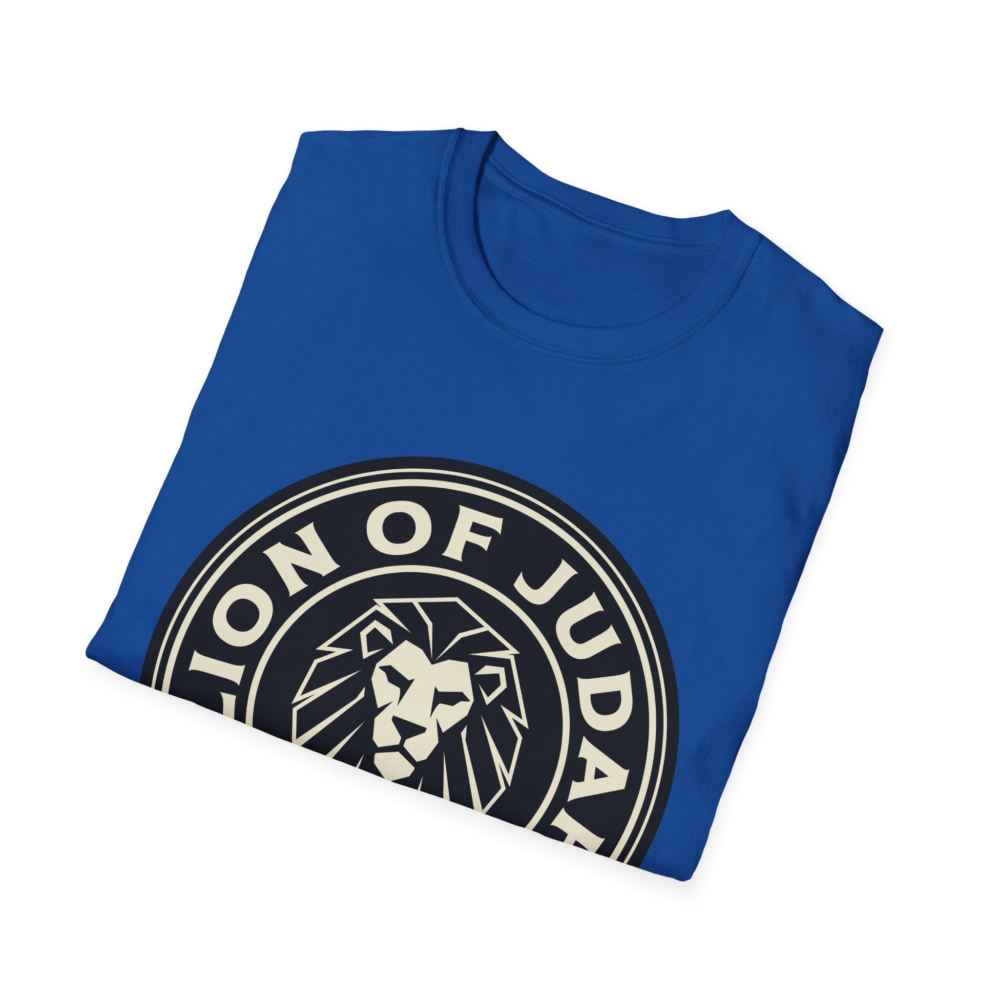 Lion of Judah T-Shirt — Christian Graphic Tee with Revelation 5:5 Badge