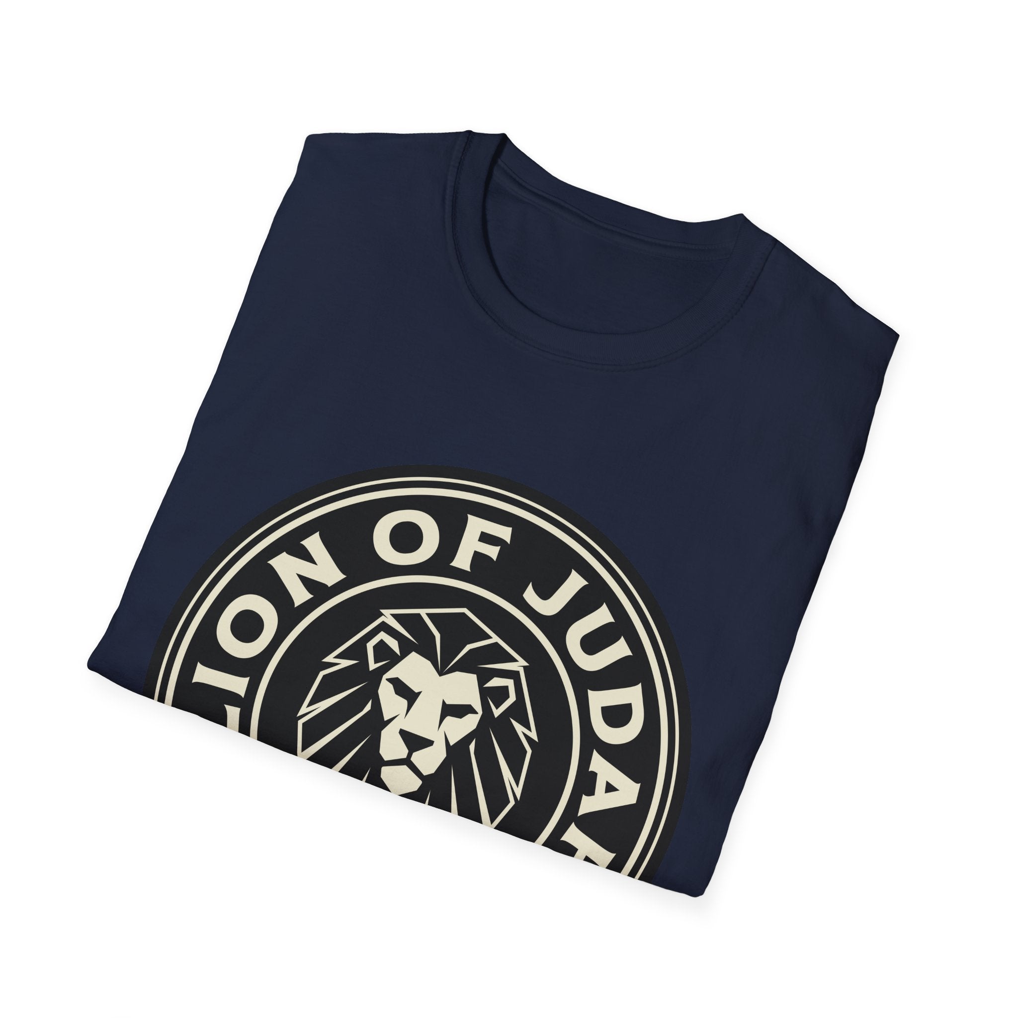 Lion of Judah T-Shirt — Christian Graphic Tee with Revelation 5:5 Badge